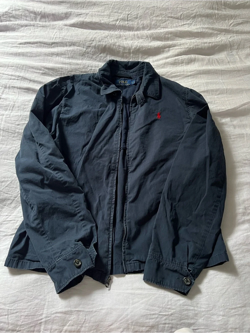 Polo by Ralph Lauren Navy Lightweight Harrington with Red Pony